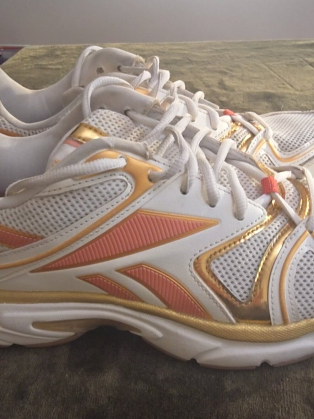 Reebok x Angel Reese Premier Road Plus VI Chalk Sunset Coral Women's 7 - Picture 5 of 10